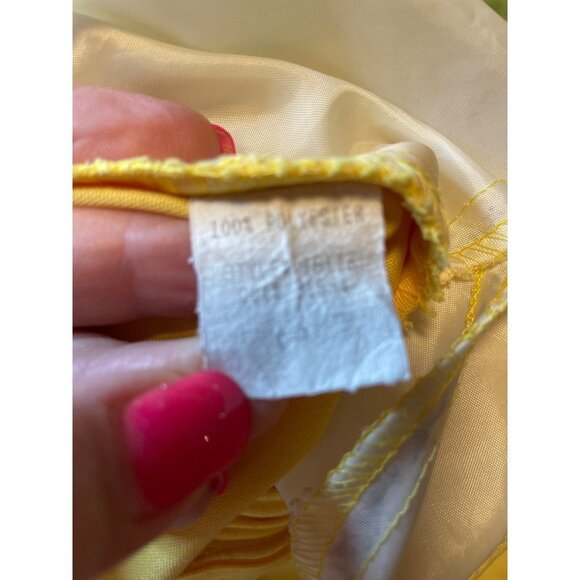 Vintage LBH Yellow High Waisted Elastic Waistband Shorts Sz 8 - Picture 5 of 9